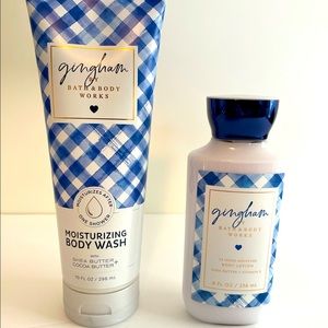 BBW Gingham Moisturizing Body Wash & Body Lotion